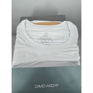 NWT David Archy Cloud Dancer Crew Neck Undershirt Men's XL White Lightweight
